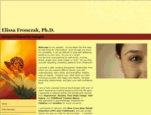 Tablet Screenshot of elissafronczak.com